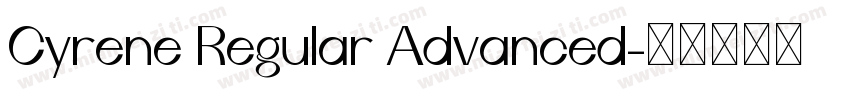 Cyrene Regular Advanced字体转换